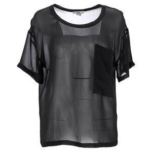 Helmut Helmut Lang Sheer Ghost Top in Black Silk